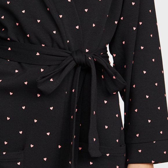 NWT Plush Heart Robe and Scrunchie Set S - Picture 6 of 6